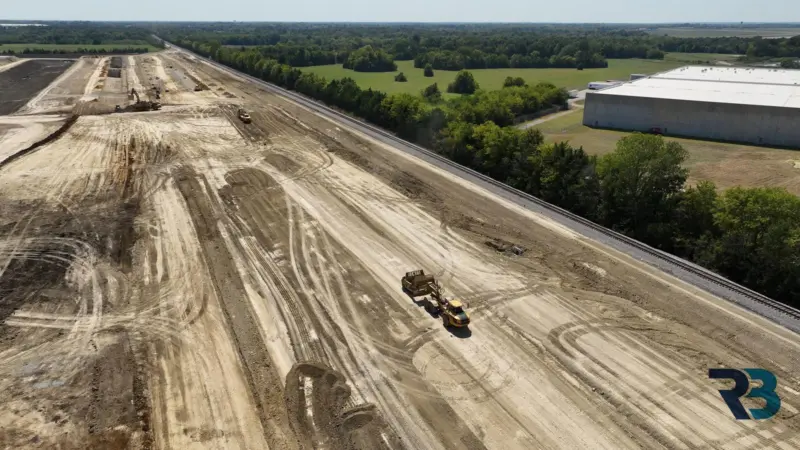 Aerial shot of building the Montgomery ICTF