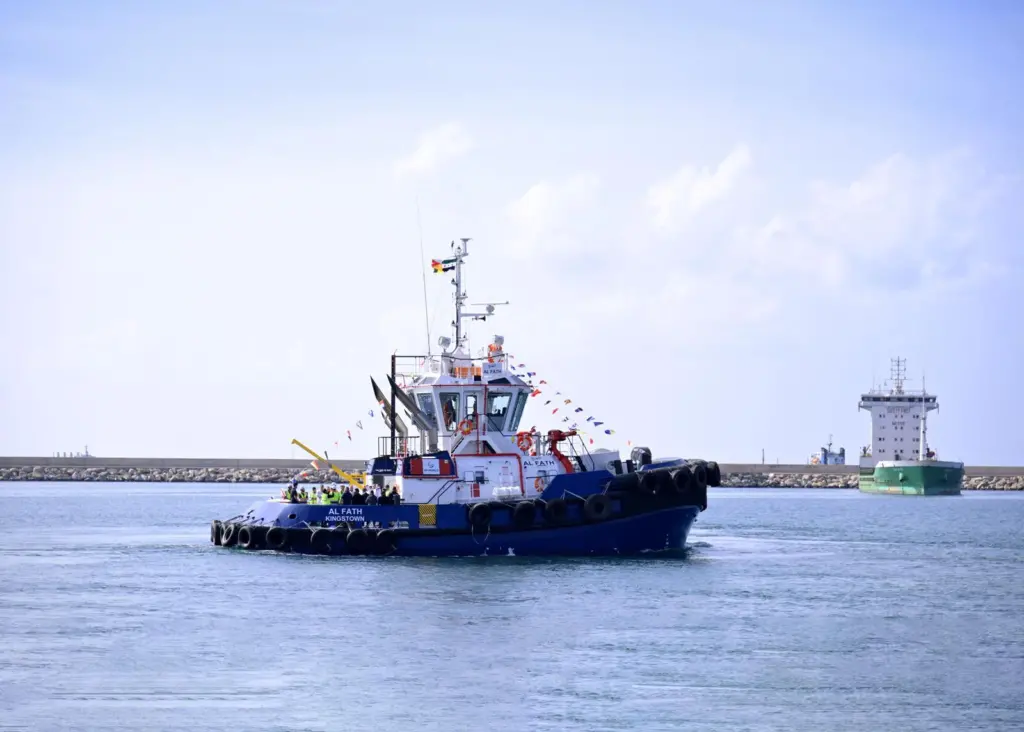 DP World welcomes the 'Al Fath' tugboat to Tartus Port
