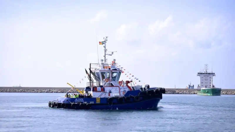 DP World welcomes the 'Al Fath' tugboat to Tartus Port