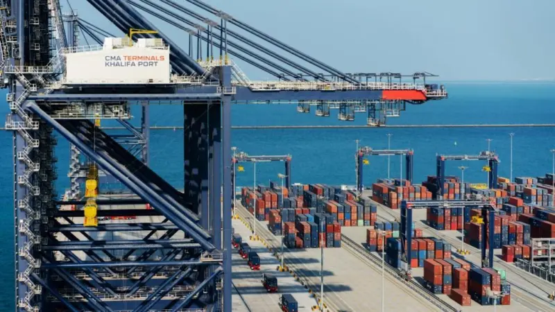 The image shows CMA Terminals Khalifa Port