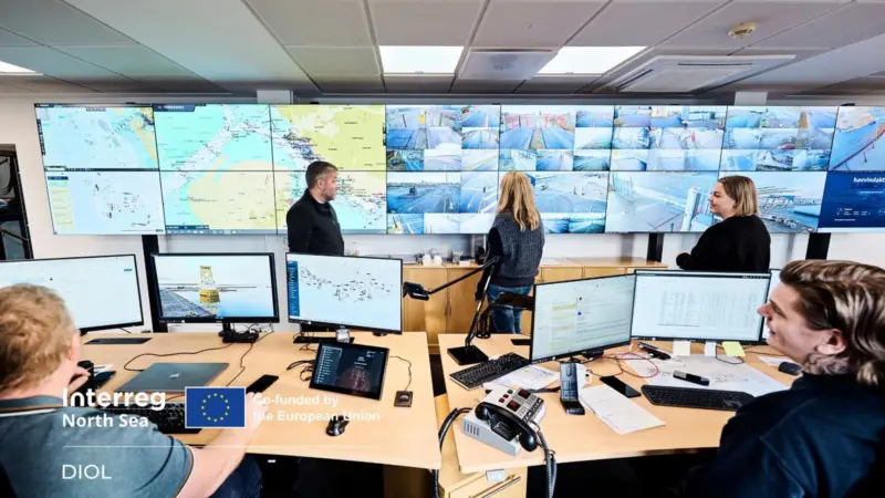Port Esbjerg employees at its new control room