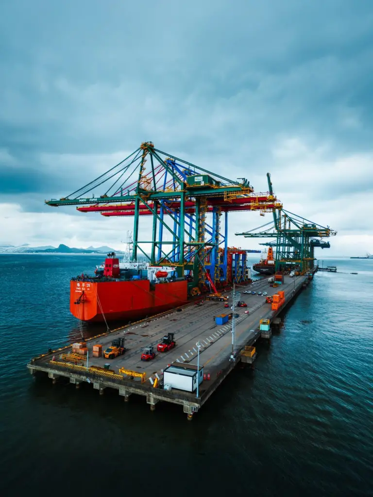 ship-to-shore cranes at Porto Itapoa