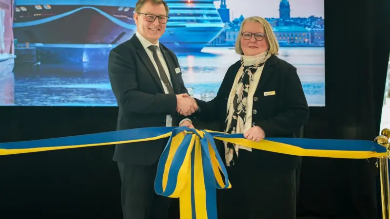 Erik Eklund, Director General of the Swedish Maritime Administration and Magdalena Bosson, CEO of Ports of Stockholm