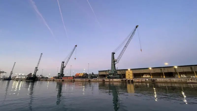 Cranes at the Príncep d’Espanya wharf, Port of Barcelona