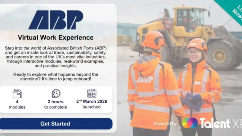Opening page of ABP's Virtual Work Experience tool
