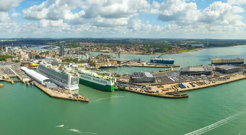 ABP's Port of Southampton from the air