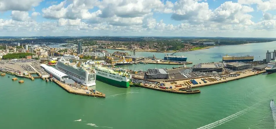 ABP's Port of Southampton from the air