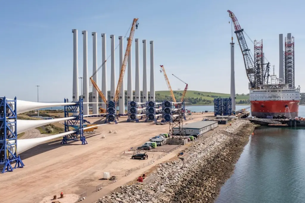 Pictured is the location for the new EIDQ construction at the Port of Nigg