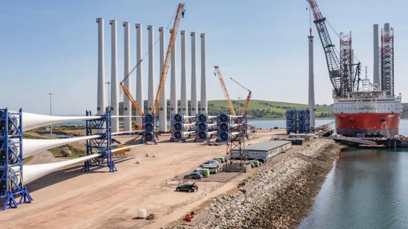 Pictured is the location for the new EIDQ construction at the Port of Nigg