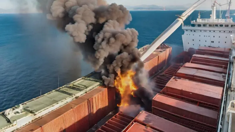 cargo fire on board ship