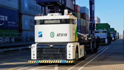 The third batch of ATs pictured at the port