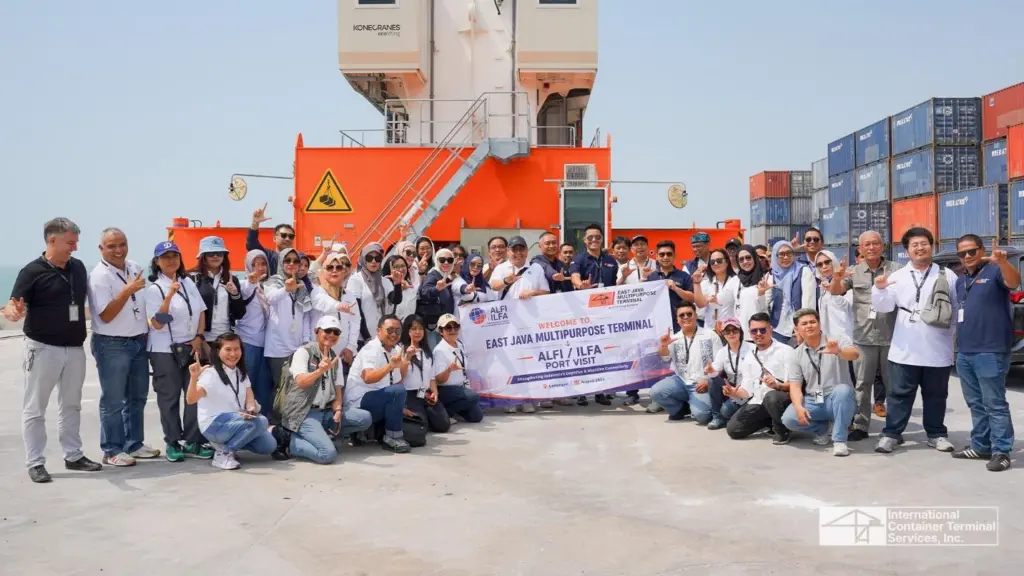 Members of the Indonesian Logistics and Forwarders Association visit East Java Multipurpose Terminal in Lamongan to discuss trade opportunities and cargo connectivity between East Java and Eastern Indonesia
