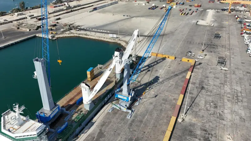 Mobile harbour crane at the Port of Tartous