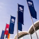 Flags at SMM Hamburg