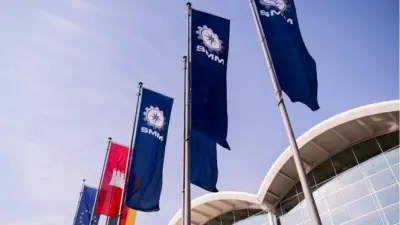 Flags at SMM Hamburg