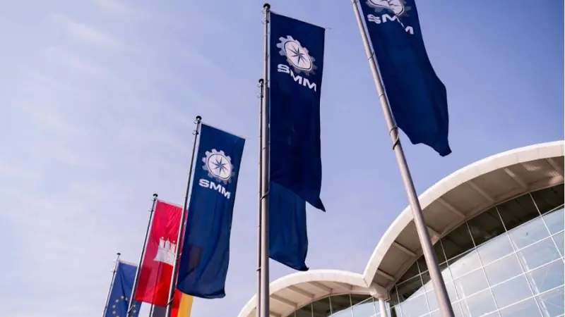 Flags at SMM Hamburg