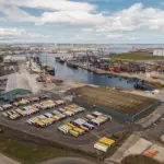 Aerial view of PD Ports Teesport