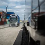 Truck at the Port of Hamburg