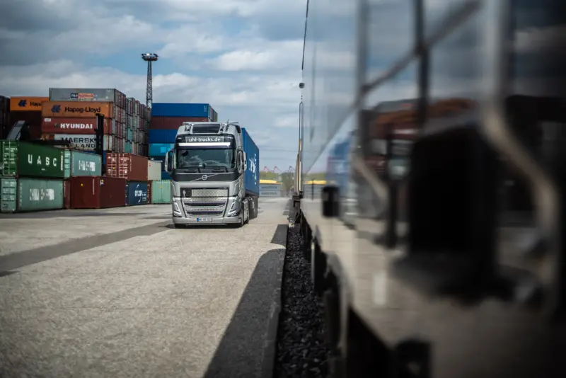 Truck at the Port of Hamburg
