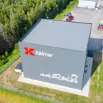 Aerial shot of Kalmar's new test centre in Sweden