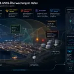 Graphic showing how ports can be monitored to protect them from airborne attack