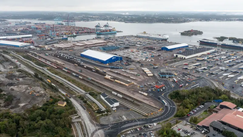Aerial shot of Arken Terminal