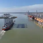 Cranes arriving at London Gateway