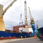 Global Shipping Services team undertaking a heavy lift operation